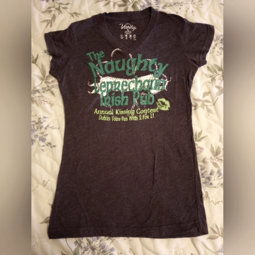 Charcoal Gray St. Patrick's day graphic tee